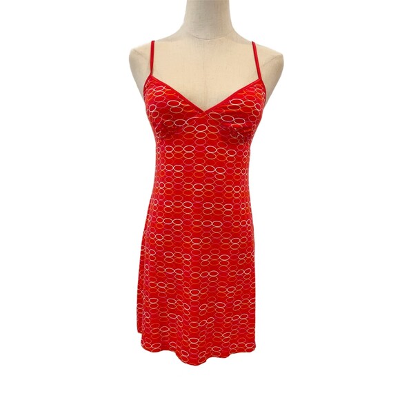 Victoria's Secret Red Short Nightgown Shortie Stretch Small Sleepwear Chemise - Picture 1 of 5